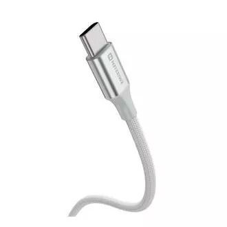 KABEL DO TRANSMISJI DANYCH SWISSTEN TEXTILE II USB / USB-C 1,5 M BIAŁY