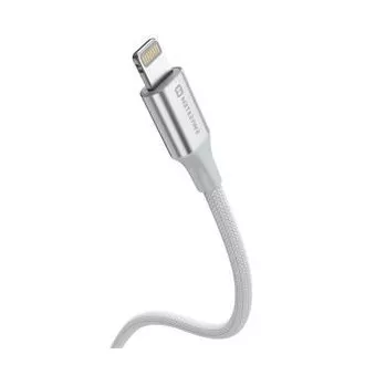 KABEL DO TRANSMISJI DANYCH SWISSTEN TEXTILE II USB-C / LIGHTNING 1,5 M BIAŁY