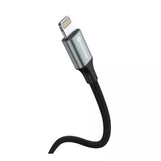 KABEL DO TRANSMISJI DANYCH SWISSTEN TEXTILE II USB-C / LIGHTNING 1,5 M CZARNY KABEL DO TRANSMISJI DANYCH SWISSTEN TEXTILE II USB-C / LIGHTNING 1,5 M CZARNY