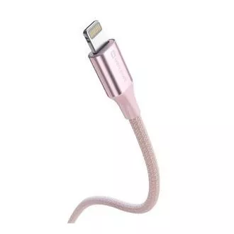 KABEL DO TRANSMISJI DANYCH SWISSTEN TEXTILE II USB-C / LIGHTNING 1,5 M RÓŻOWY