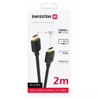 Kabel SWISSTEN HDMI do HDMI 4K 60Hz 2.0 M PVC