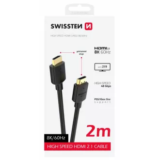 Kabel SWISSTEN HDMI do HDMI 8K 60Hz 2.0 M PVC Kabel SWISSTEN HDMI do HDMI 8K 60Hz 2.0 M PVC