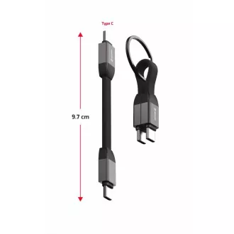 SWISSTEN MAGNETYCZNY BRELOK DO KLUCZY USB-C / USB-C 9,7 CM SWISSTEN MAGNETYCZNY BRELOK DO KLUCZY USB-C / USB-C 9,7 CM