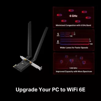 Karta TP-Link Archer TXE72E - AXE5400 Wi-Fi 6E Bluetooth 5.3 PCIe Karta TP-Link Archer TXE72E - AXE5400 Wi-Fi 6E Bluetooth 5.3 PCIe