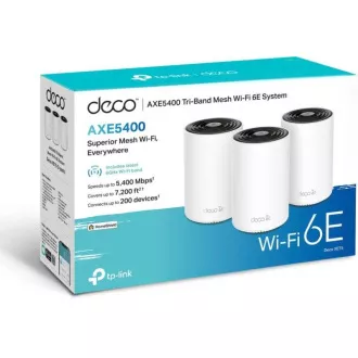 TP-Link Deco XE75(3-pack) - AXE5400 Tri-band Mesh Wi-Fi 6E Smart Home System, HomeShield (3-pack) TP-Link Deco XE75(3-pack) - AXE5400 Tri-band Mesh Wi-Fi 6E Smart Home System, HomeShield (3-pack)