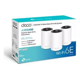 TP-Link Deco XE75(3-pack) - AXE5400 Tri-band Mesh Wi-Fi 6E Smart Home System, HomeShield (3-pack) TP-Link Deco XE75(3-pack) - AXE5400 Tri-band Mesh Wi-Fi 6E Smart Home System, HomeShield (3-pack)