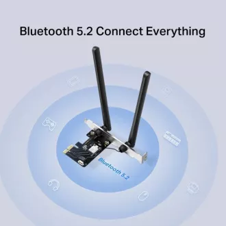 MERCUSYS MA86XE - Karta PCI Express AXE5400, Wireless WiFi 6E
