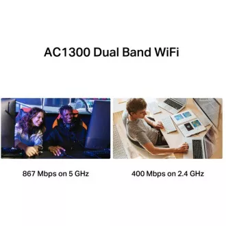 MERCUSYS MA30H - Bezprzewodowa dwuzakresowa karta sieciowa USB AC1300 - Antena o dużym wzmocnieniu