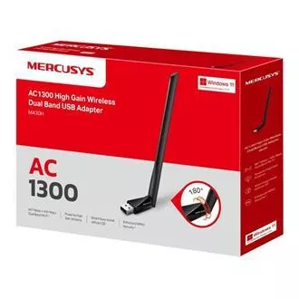 MERCUSYS MA30H - Bezprzewodowa dwuzakresowa karta sieciowa USB AC1300 - Antena o dużym wzmocnieniu