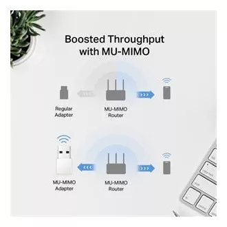 MERCUSYS MA30N - Bezprzewodowa dwuzakresowa karta sieciowa AC1300 USB Nano