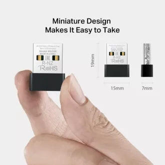 MERCUSYS MA20N - Bezprzewodowa dwupasmowa karta sieciowa AC650 USB Nano