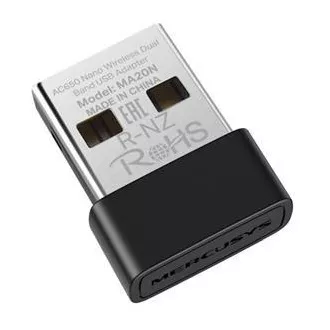 MERCUSYS MA20N - Bezprzewodowa dwupasmowa karta sieciowa AC650 USB Nano