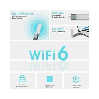 TP-Link Archer TX20UH - Bezprzewodowa karta sieciowa USB AX1800 o wysokim wzmocnieniu TP-Link Archer TX20UH - Bezprzewodowa karta sieciowa USB AX1800 o wysokim wzmocnieniu