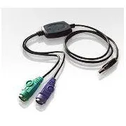 Konwerter ATEN USB na 2xPS/2, klawisze   mysz, przewodowy