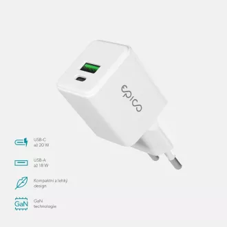 Zasilacz Epico UltraBoost GaN 20W EA20 - biały
