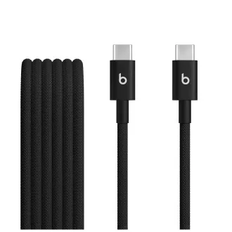 Opleciony kabel Beats USB-C / USB-C (1,5 m) - Bolt Black