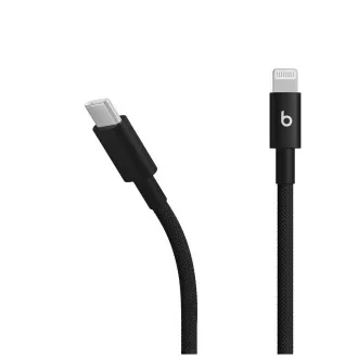 Opleciony kabel Beats USB-C/Lightning (1,5 m) - czarny