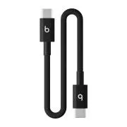 Opleciony kabel Beats USB-C / USB-C (20 cm) - Bolt Black