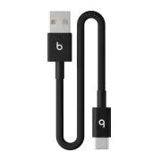 Opleciony kabel Beats USB-A / USB-C (20 cm) - Bolt Black