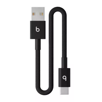 Opleciony kabel Beats USB-A / USB-C (20 cm) - Bolt Black