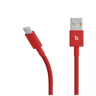 Opleciony kabel Beats USB-A / USB-C (1,5 m) - Rapid Red