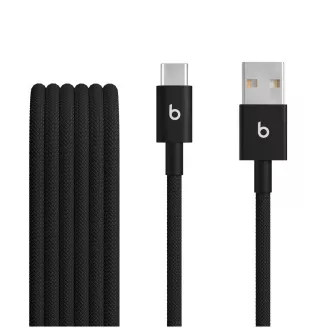 Opleciony kabel Beats USB-A / USB-C (1,5 m) - czarny (2 szt.)