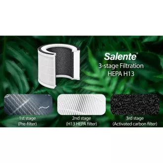 Salente MaxClean, inteligentny oczyszczacz powietrza, WiFi Tuya SmartLife, biały