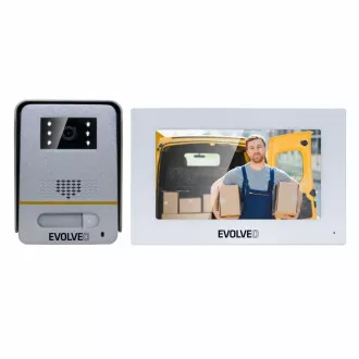 EVOLVEO DoorPhone AP1-2, przewodowy wideotelefon z aplikacją, biały