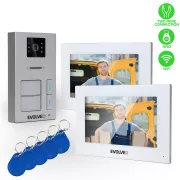 EVOLVEO DoorPhone AP2-2 wideodomofon przewodowy dla dwóch mieszkań z aplikacją, biały