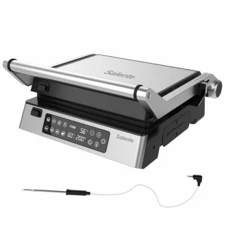 Grill kontaktowy Salente FlamePro z zewnętrznym czujnikiem temperatury