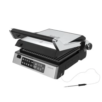 Grill kontaktowy Salente FlamePro z zewnętrznym czujnikiem temperatury - Używany Grill kontaktowy Salente FlamePro z zewnętrznym czujnikiem temperatury - Używany