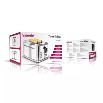 Toster Salente ToastMax z cyfrowym wyświetlaczem, stal nierdzewna Toster Salente ToastMax z cyfrowym wyświetlaczem, stal nierdzewna
