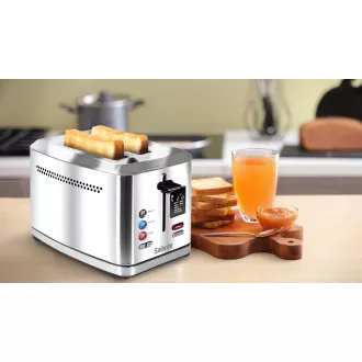 Toster Salente ToastMax z cyfrowym wyświetlaczem, stal nierdzewna Toster Salente ToastMax z cyfrowym wyświetlaczem, stal nierdzewna