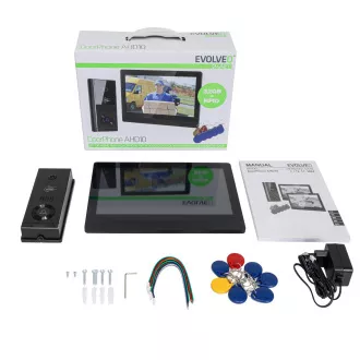 EVOLVEO DoorPhone AHD10, zestaw wideodomofonowy WiFi z kontrolą drzwi i RFID, czarny monitor 10" EVOLVEO DoorPhone AHD10, zestaw wideodomofonowy WiFi z kontrolą drzwi i RFID, czarny monitor 10"