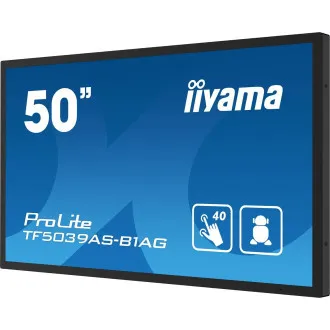 50-calowy monitor iiyama TF5039AS-B1AG: VA, 4K, Android