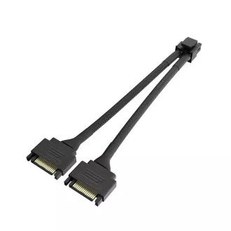 AKASA - Podwójny kabel zasilający SATA do 8-stykowego procesora
