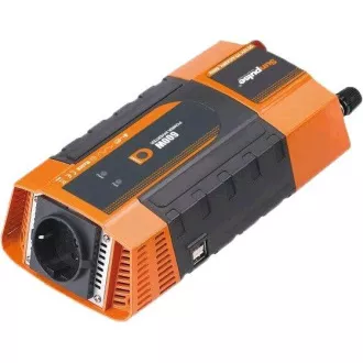 Przetwornica napięcia Carspa PID600 12V/230V 2xUSB 600W, sinusoida modyfikowana, wyświetlacz cyfrowy