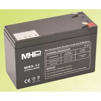 Akumulator MHPower VRLA AGM 12V/9Ah (MS9-12) Akumulator MHPower VRLA AGM 12V/9Ah (MS9-12)