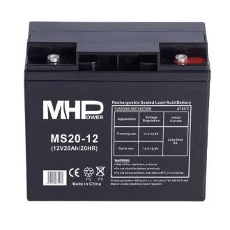 Akumulator kwasowo-ołowiowy MHPower MS20-12 AGM 12V/20Ah T5 Akumulator kwasowo-ołowiowy MHPower MS20-12 AGM 12V/20Ah T5