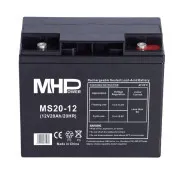 Akumulator kwasowo-ołowiowy MHPower MS20-12 AGM 12V/20Ah T5
