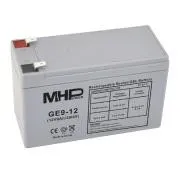 MHPower GE9-12 Akumulator żelowy 12V/9Ah, Faston F2 - 6,3mm, Deep Cycle
