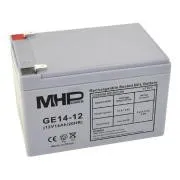 MHPower GE14-12 Akumulator żelowy 12V/14Ah, Faston F2 - 6,3mm, Deep Cycle