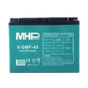 MHPower 6-DMF-45 Żelowy akumulator trakcyjny 12 V/45 Ah, zaciski D3 – M6, Deep Cycle