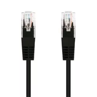 C-TECH patchcord Cat5e, UTP, czarny, 0,25m