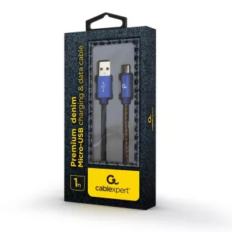 Kabel USB-A/microUSB w oplocie Gembird 1m Kabel USB-A/microUSB w oplocie Gembird 1m