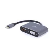 Adapter Gembird USB-C/HDMI, VGA