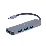 Wieloportowy hub Gembird USB-C 2w1   HDMI