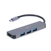 Wieloportowy hub Gembird USB-C 2w1   HDMI