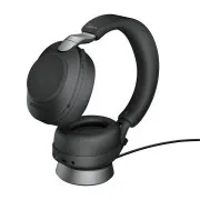Jabra Evolve2 85/Stereo/ANC/BT/bezprzewodowe/MS/stojak/czarny