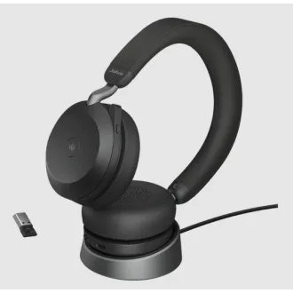 Jabra Evolve2 75/Stereo/ANC/USB-C/BT/bezprzewodowy/stojak/beżowy Jabra Evolve2 75/Stereo/ANC/USB-C/BT/bezprzewodowy/stojak/beżowy